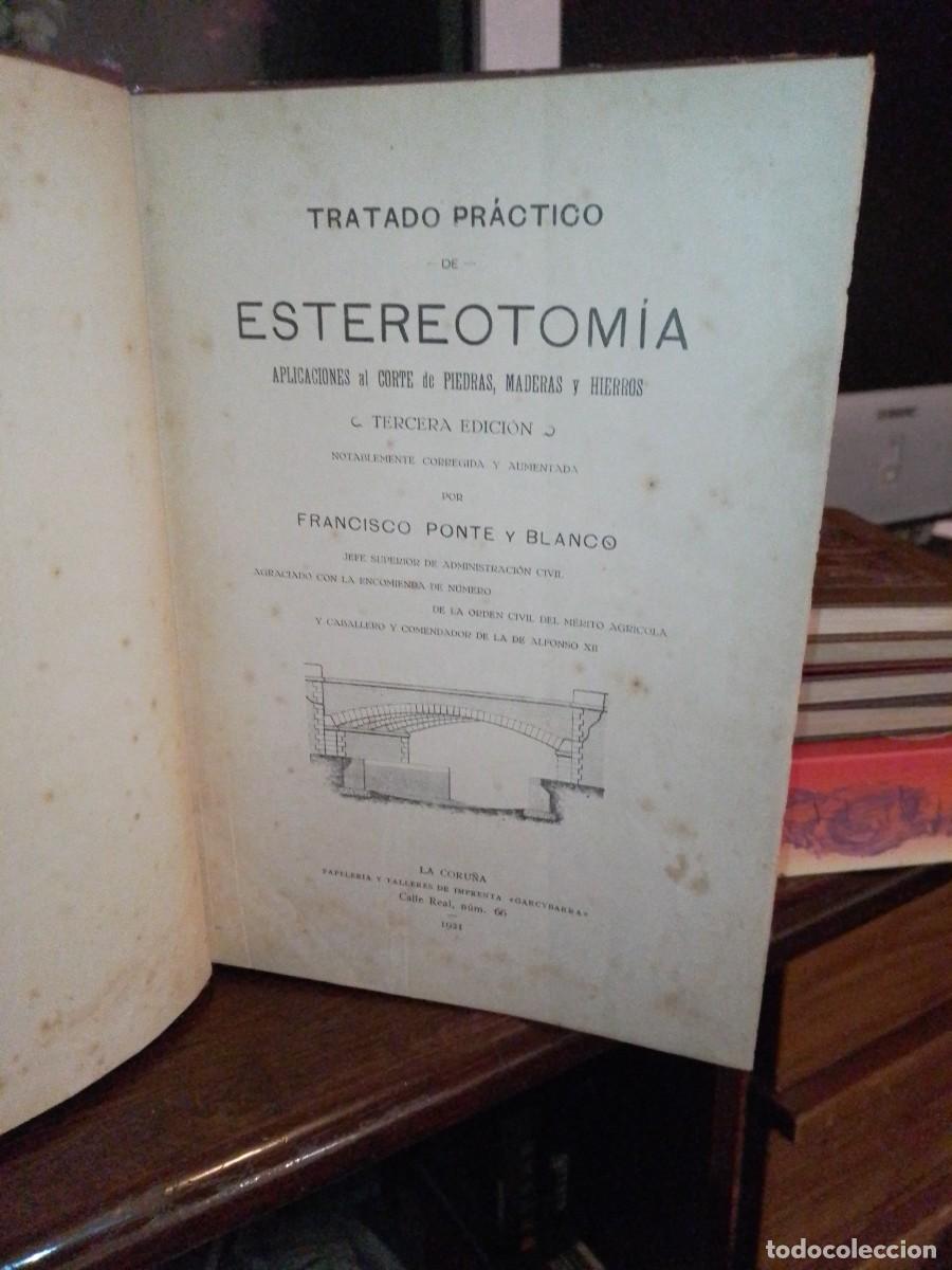 Libros antiguos: Tratado pr&aacute;ctico de Estereotom&iacute;a 1921 - Foto 1