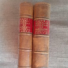 Libros antiguos: GUZMAN DE ALFARACHE. TOMO I Y II. MATEO ALEMAN. BIBLIOTECA RENACIMIENTO 1912 Y 1913.. Lote 383610474