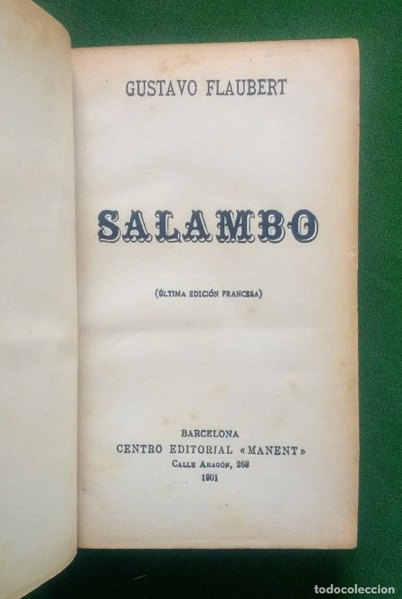 Libros antiguos: SALAND&Oacute; - GUSTAVE FLAUBERT - 1901 - Foto 1