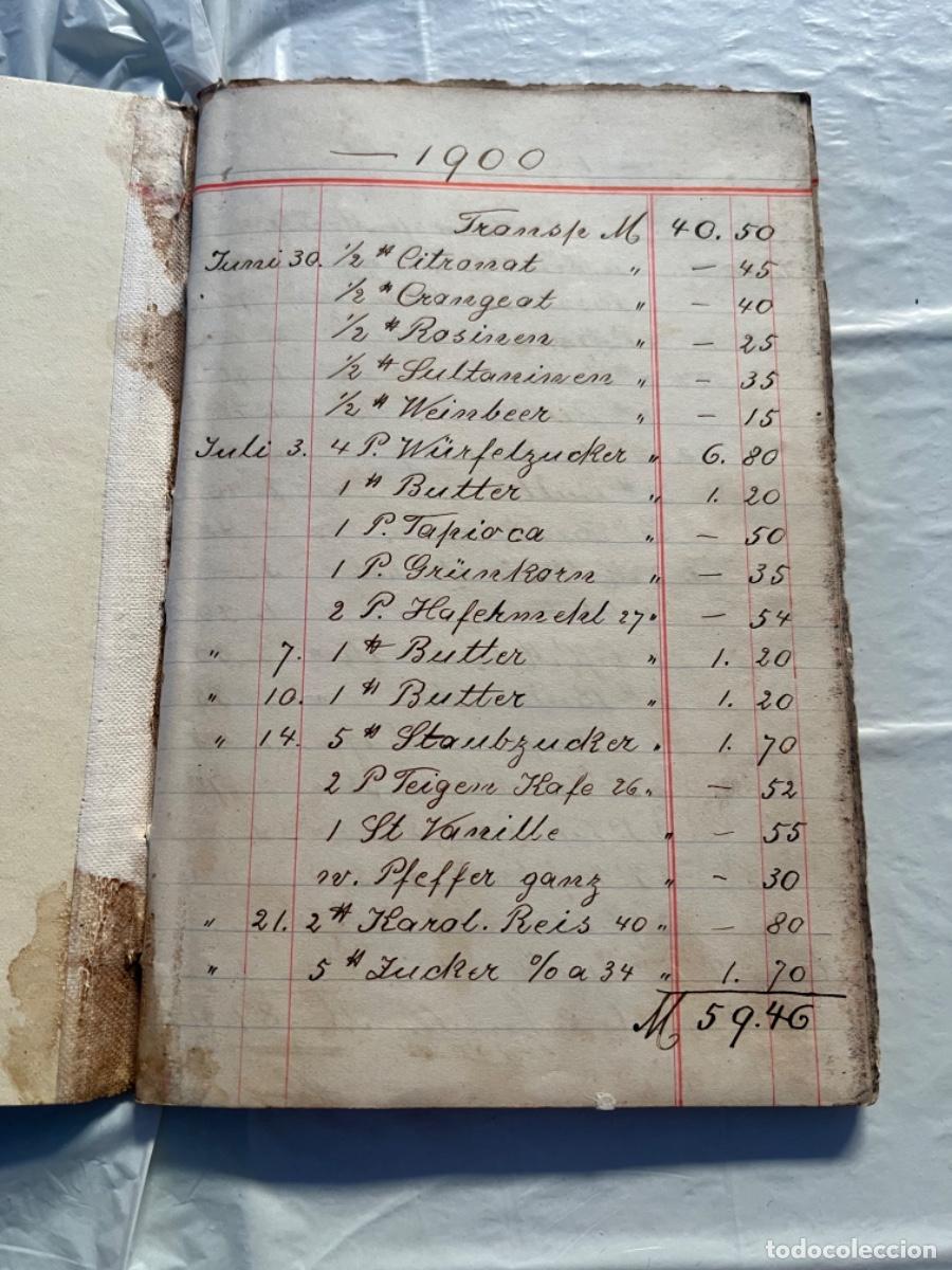 Libros antiguos: Ik5. LIBRO CUENTAS 1900 - Foto 3