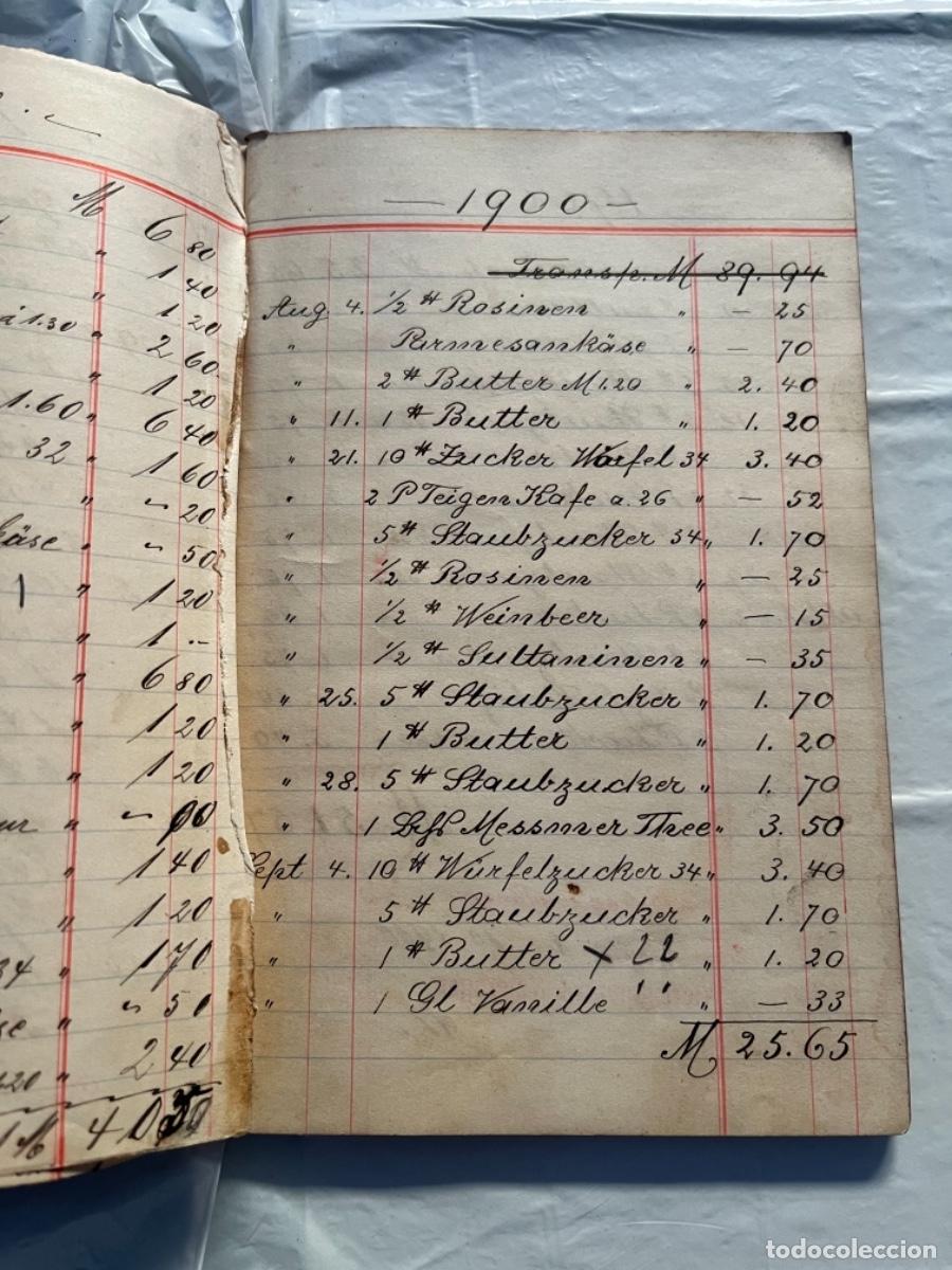 Libros antiguos: Ik5. LIBRO CUENTAS 1900 - Foto 4
