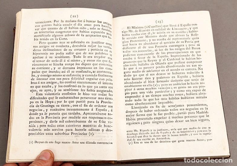 Libros antiguos: HISTORIA DEL DUQUE DE RIPERDA - 1796 - Foto 3