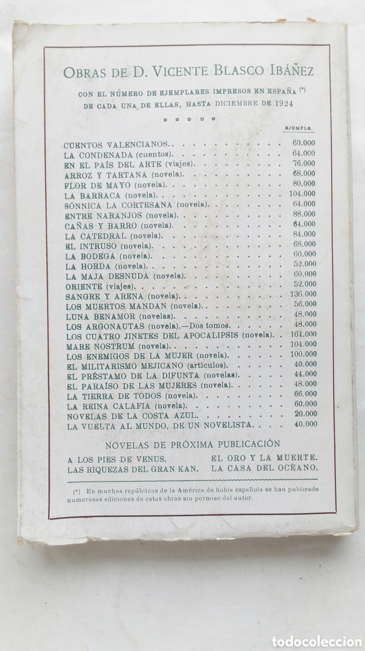 Libros antiguos: Cuentos Valencianos. Vicente Blasco Ib&aacute;&ntilde;ez. - Foto 2