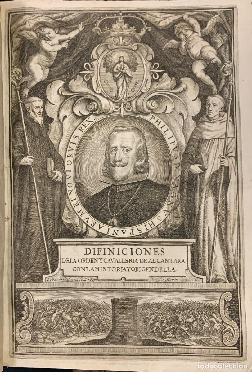 Antiquarische B&uuml;cher: Difiniciones de la Orden y Cavalleria de Alcantara con la Historia y Origen de Ella. 1663