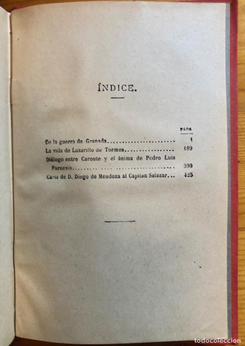 Libros antiguos: DIEGO HURTADO DE MENDOZA- OBRAS EN PROSA- 1907 - Foto 4