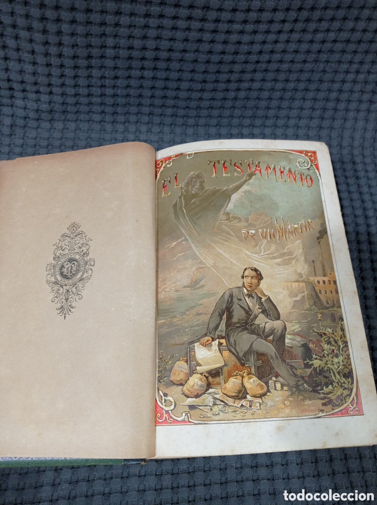 Libros antiguos: El testamento de un m&aacute;rtir tomo 1 y 2. A&ntilde;o 1885 - Foto 6