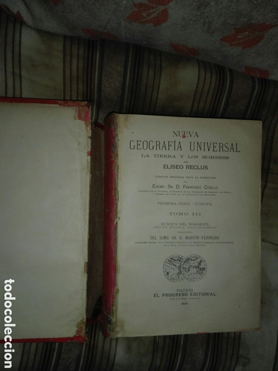 Libros antiguos: Nueva geograf&iacute;a universal. 11 tomos.(E.Reclus) - Foto 3