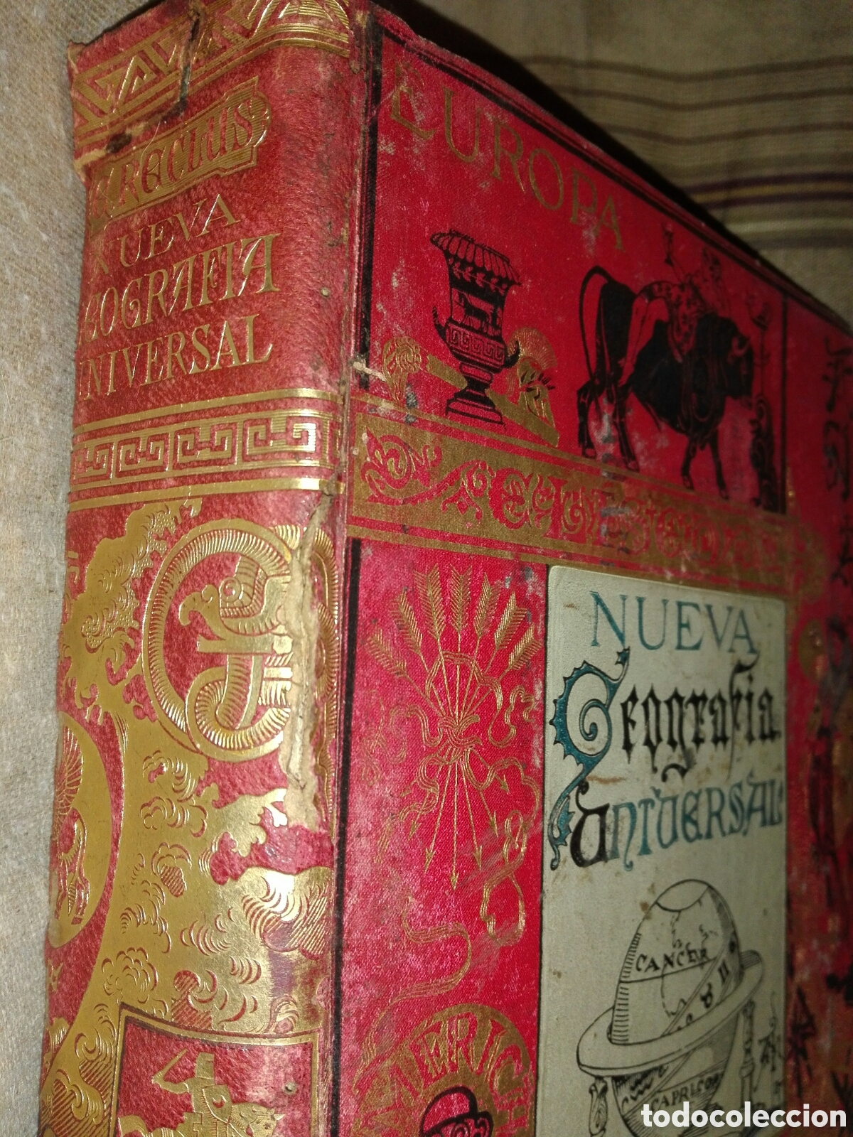 Libros antiguos: Nueva geograf&iacute;a universal. 11 tomos.(E.Reclus) - Foto 4