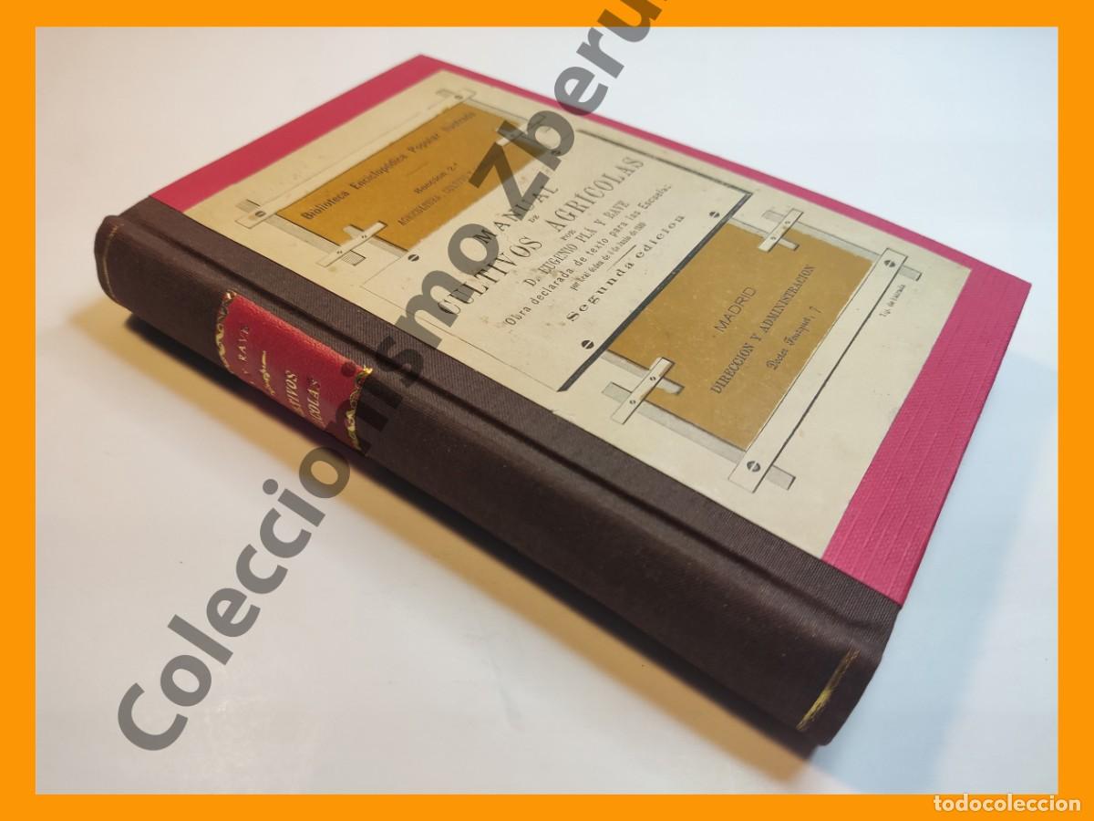 Libros antiguos: Manual de Cultivos Agricolas - Eugenio Pla y Rave - Foto 1