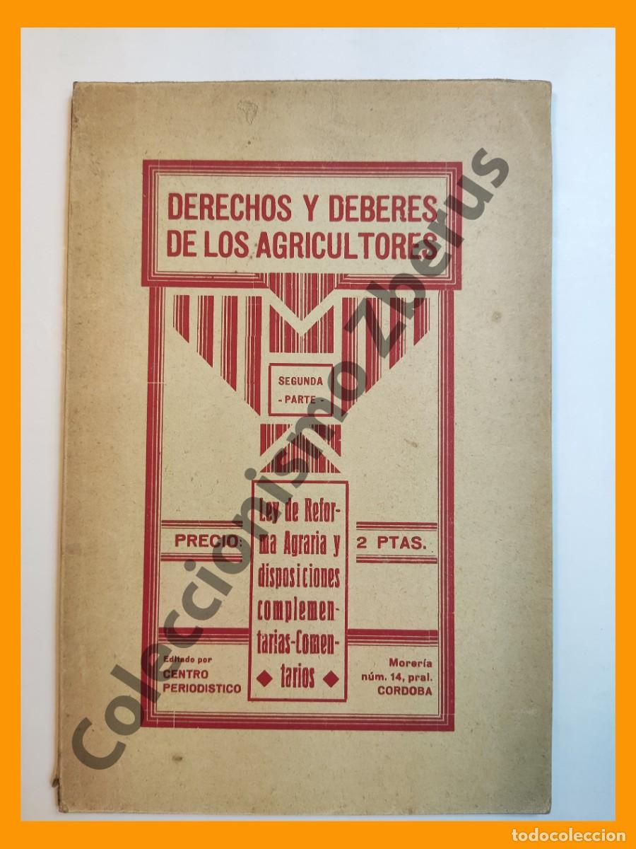 Libros antiguos: LEY de Reforma Agraria y disposiciones complementarias - Comentarios - Foto 1
