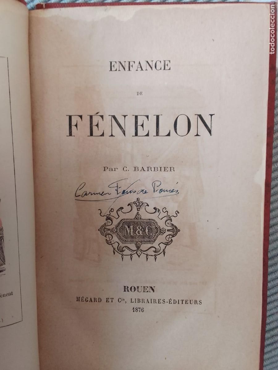 Libros antiguos: ENFANCE DE FENELON. ROUEN 1876. - Foto 1