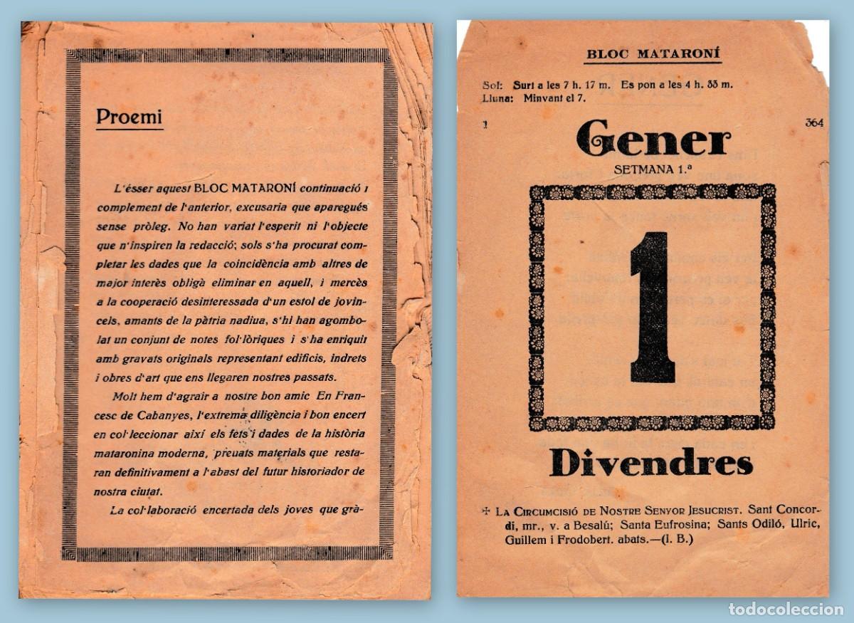 Libros antiguos: Bloc mataron&iacute; del 1926 - Foto 1
