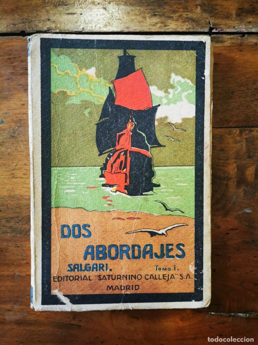 Libros antiguos: SALGARI, E. Dos abordajes. Tomo I - Foto 1