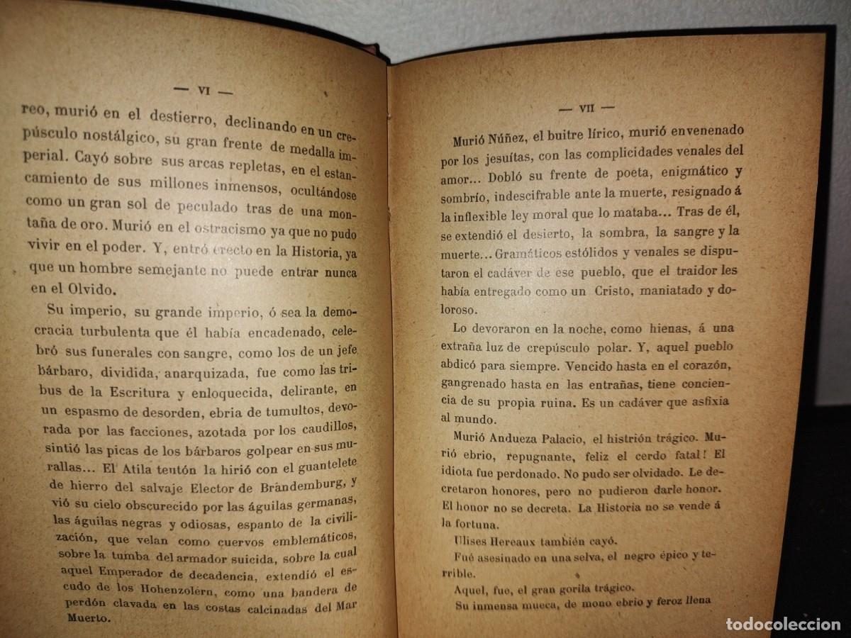 Libros antiguos: 59- LOS DIVINOS Y LOS HUMANOS - J. M. VARGAS VILA - 1908 - Foto 6