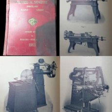 Libros antiguos: ALFRED H. SCHUTTE - CATÁLOGO GENERAL MAQUINAS HERRAMIENTAS Y APARATOS AUXILIARES - 1913 - INDUSTRIAL