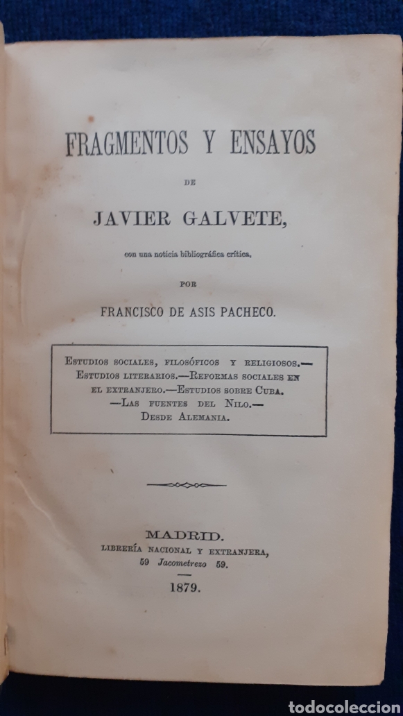 Libros antiguos: galvete fragmentos y ensayos - Foto 5
