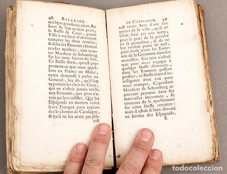 Libros antiguos: Relation de ce qui sest pass&eacute; en Catalogne - 1678 - de Caissel - Foto 5