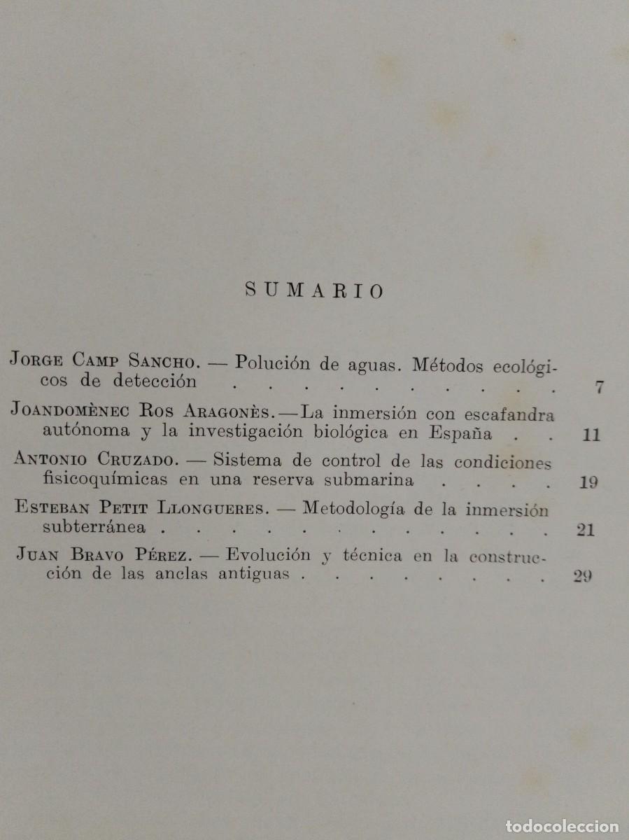 Libros antiguos: INMERSION Y CIENCIA FEDAS, SUBMARINISMO.N&deg;2 - Foto 7