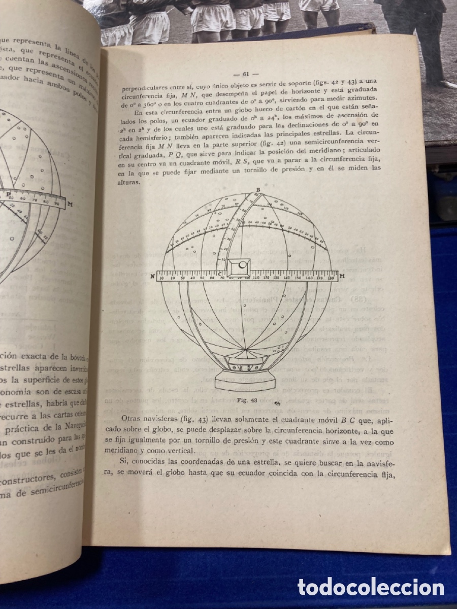 Libros antiguos: Libro astronom&iacute;a general y Nautica - Foto 5