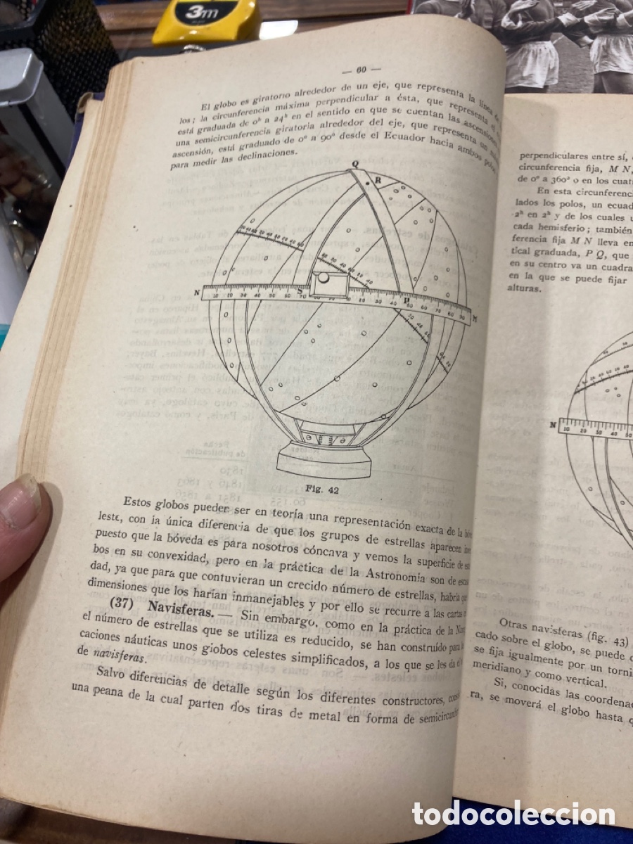 Libros antiguos: Libro astronom&iacute;a general y Nautica - Foto 6