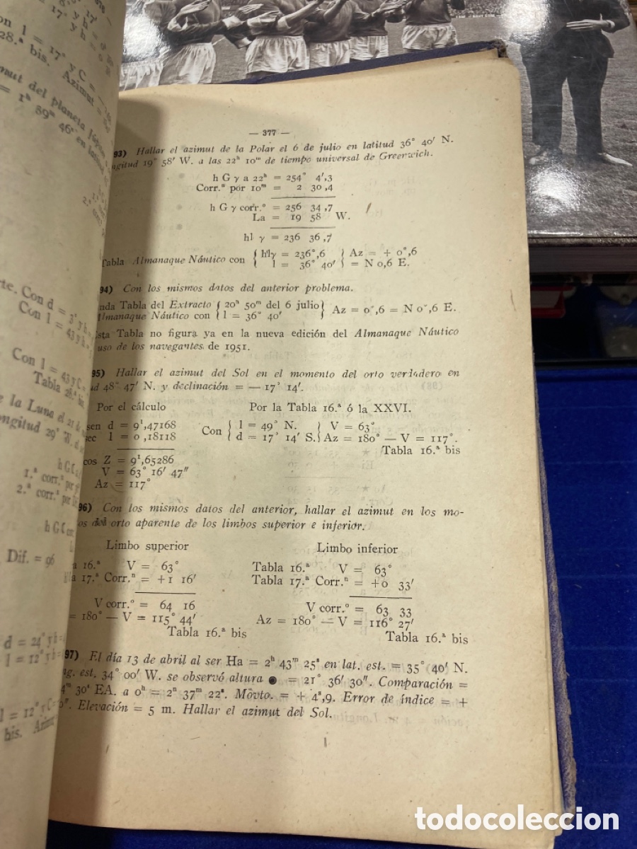 Libros antiguos: Libro astronom&iacute;a general y Nautica - Foto 10