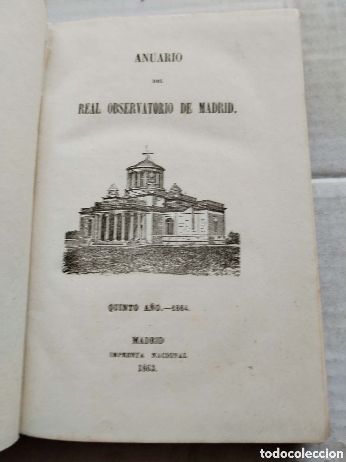 Libros antiguos: ANUARIO ASTRON&Oacute;MICO 1864 - Foto 2