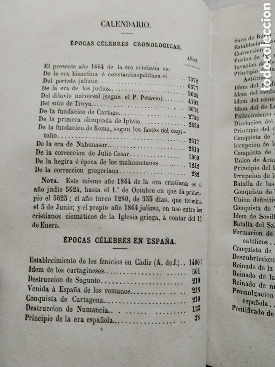 Libros antiguos: ANUARIO ASTRON&Oacute;MICO 1864 - Foto 3
