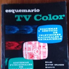 Libros antiguos: ESQUEMARIO TV COLOR TVC-XI. ELBE. INTER GRUNDIG SANYO TELEFUNKEN VANGUARD