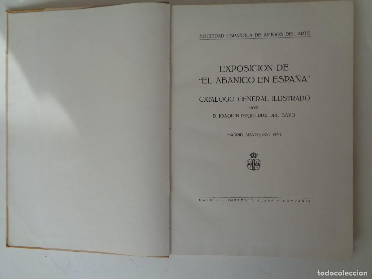 Libros antiguos: LIBRO DE LA EXPOSICION EL ABANICO EN ESPA&Ntilde;A 1920 - Foto 3