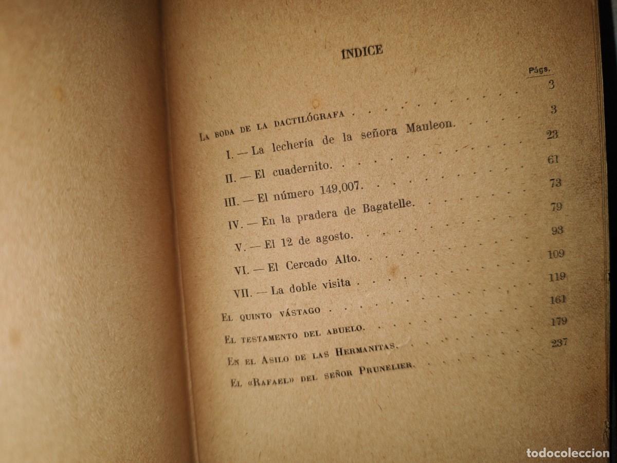 Libros antiguos: 60- LA BODA DE LA DACTIL&Oacute;GRAFA - RENATO BAZIN - 1924 - Foto 5