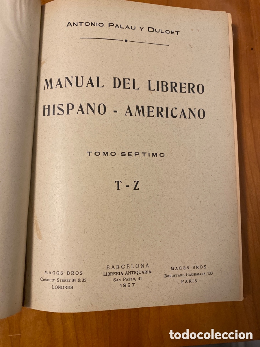 Libros antiguos: Manual del librero hispano-americano - Foto 2