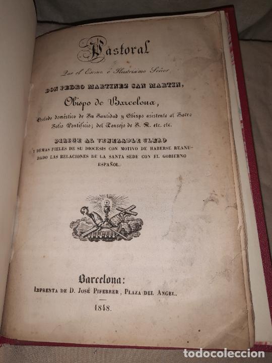 Old books: RELACIONES SANTA SEDE CON EL GOBIERNO ESPA&Ntilde;OL - A&Ntilde;O 1848 - OBISPO DE BARCELONA.