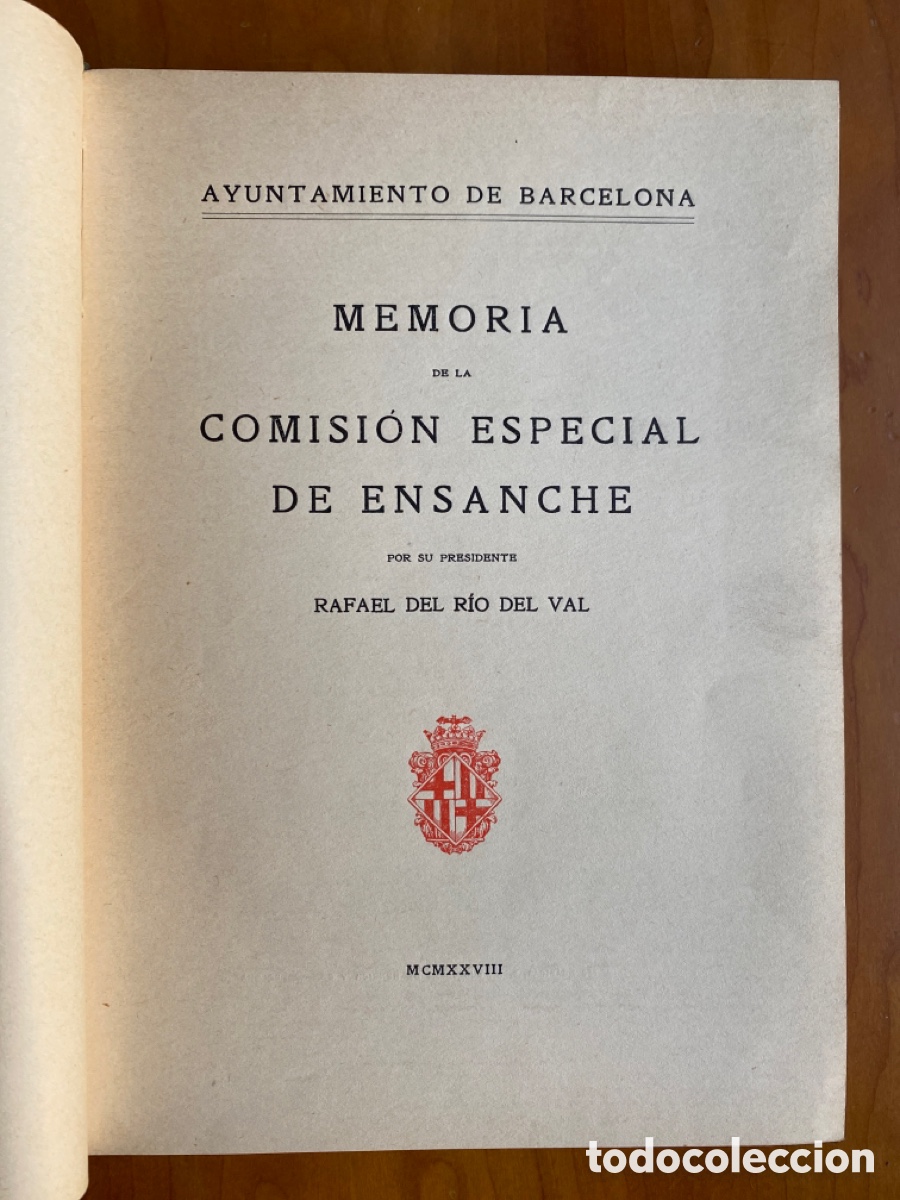 Libros antiguos: Memoria de la comision especial de Ensanche - Foto 2