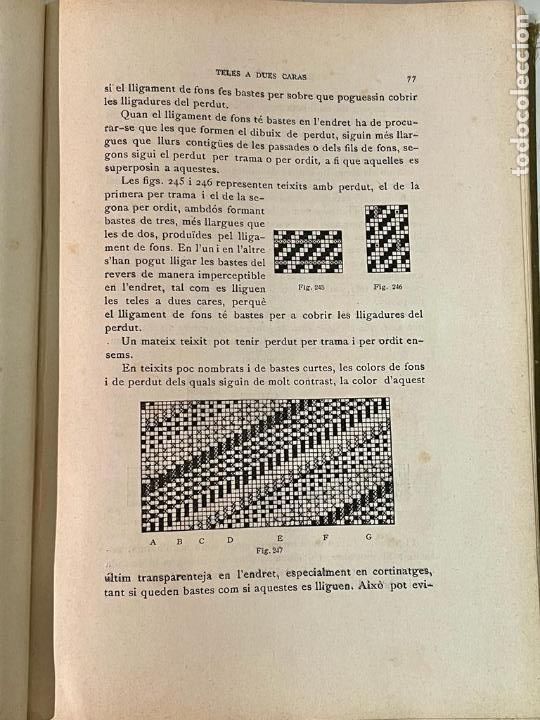 Libros antiguos: LIBRO - APUNTS DE TEORIA DE TEIXITS PER J.OLLER I ESTEFA - Foto 3