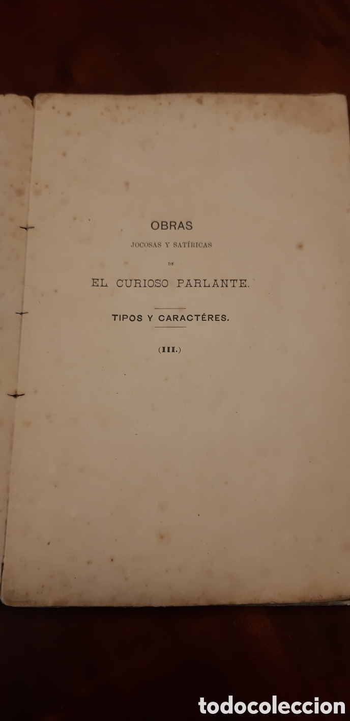 Libros antiguos: Obras de D. Ram&oacute;n Mesoneros Romano. Tipos y caracteres - Foto 2