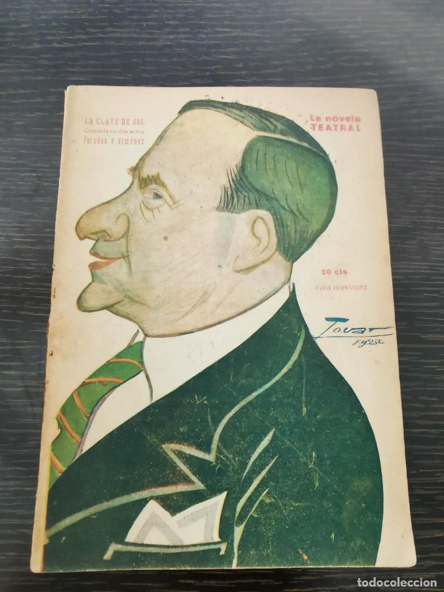 Libros antiguos: PARADAS Y JIM&Eacute;NEZ. La clave de sol: comedia en dos actos (La novela teatral; 299) - Foto 1
