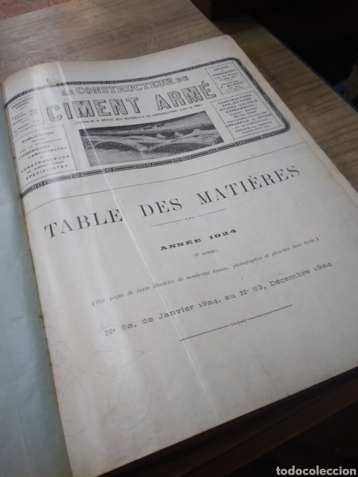 Libros antiguos: Le constructor de ciment arme, Anne 1924,numeros 52 y 53 - Foto 3