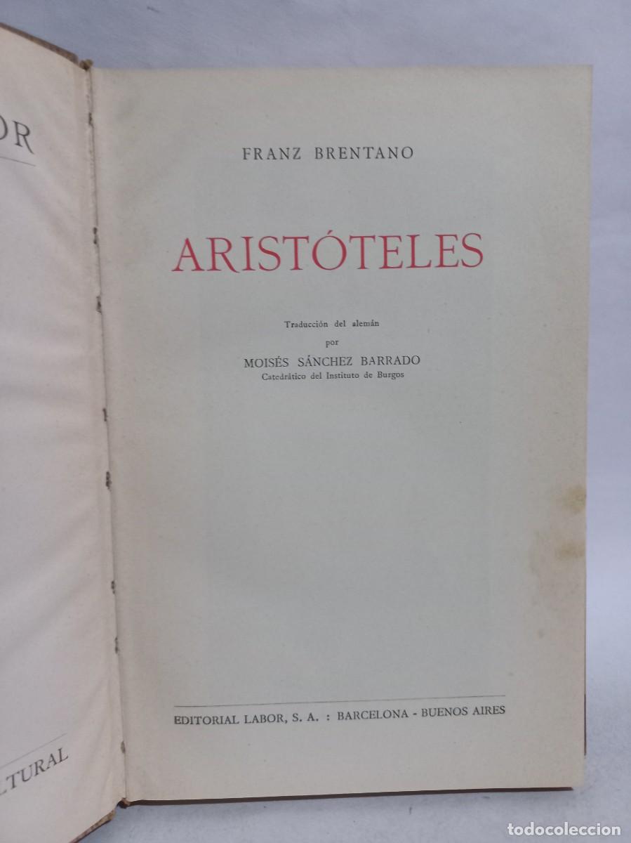 Libros antiguos: Franz Brentano - Arist&oacute;teles - 1930 - Foto 3