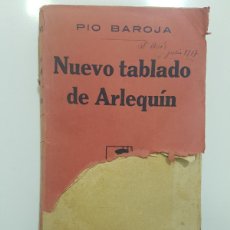 Libros antiguos: NUEVO TABLADO DE ARLEQUÍN. PIO BAROJA. 1917. 1ª PRIMERA EDICIÓN (CON DEFECTO EN CUBIERTA). Lote 388474269