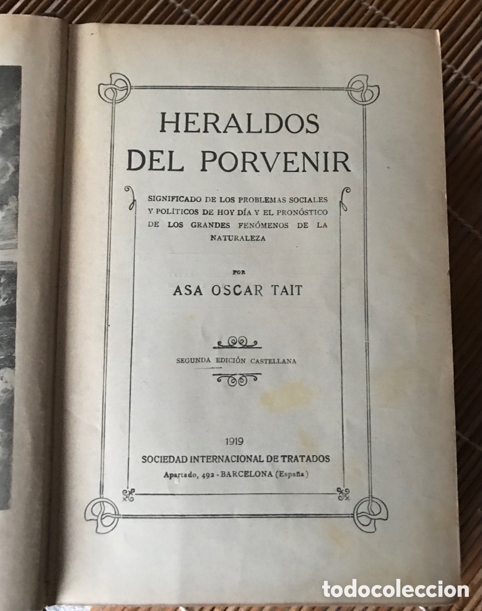 Libros antiguos: Heraldos del porvenir. 1919. - Foto 2