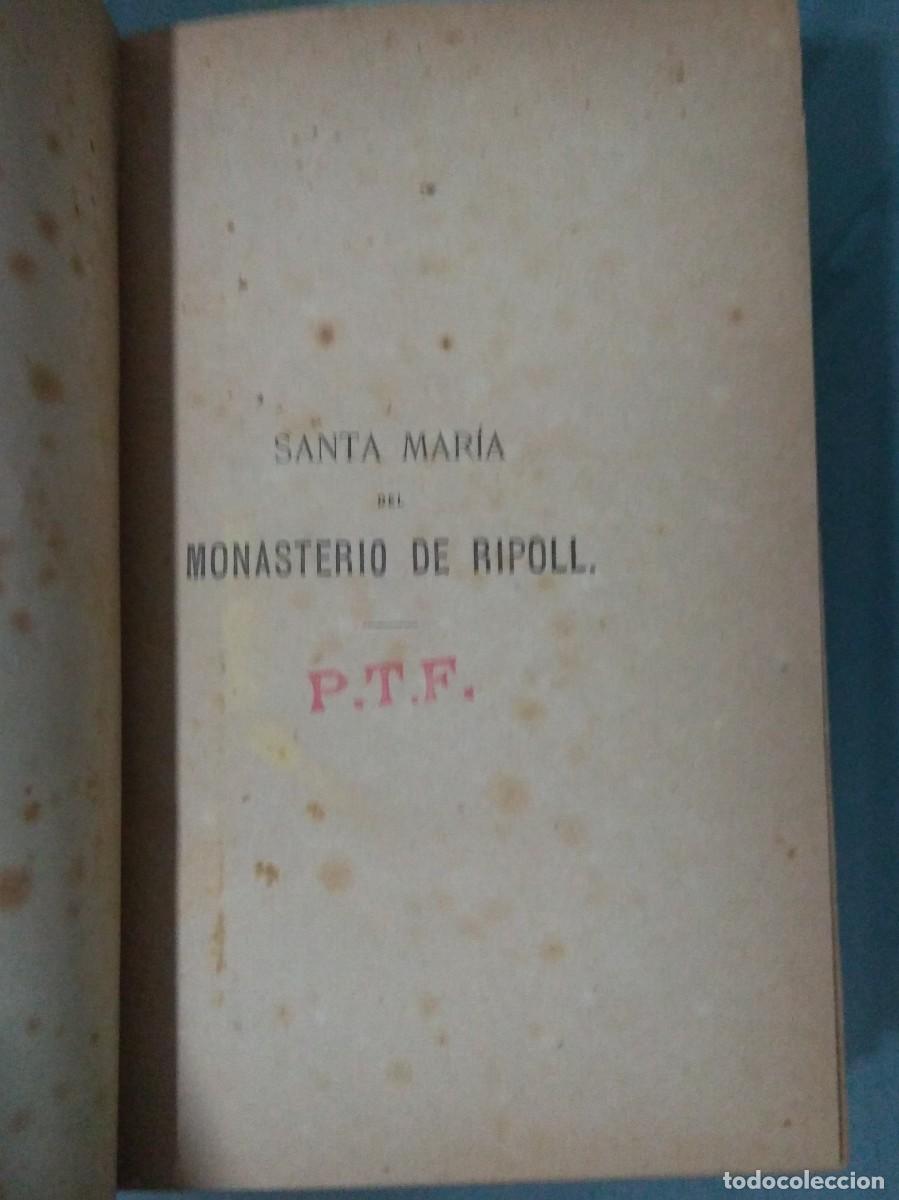 Libros antiguos: LIBRO SANTA MARIA DEL MONASTERIO DE RIPOLL. - Foto 2