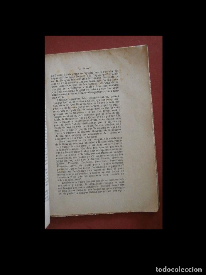 Libros antiguos: Lo Catal&aacute;. &iquest;Es idioma o dialecte?. Joseph Aladern - Foto 2