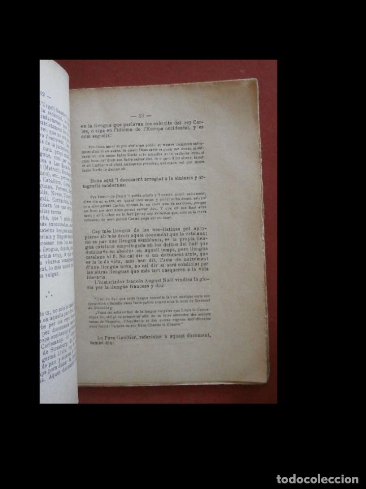 Libros antiguos: Lo Catal&aacute;. &iquest;Es idioma o dialecte?. Joseph Aladern - Foto 4