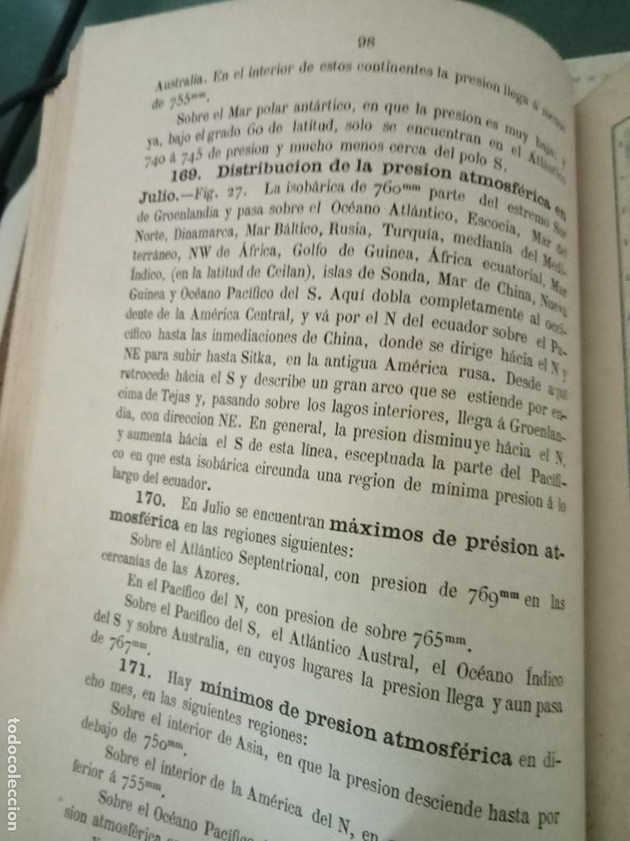 Libros antiguos: H. Mohn. Principios de Meteorolog&iacute;a. 1878 - Foto 4