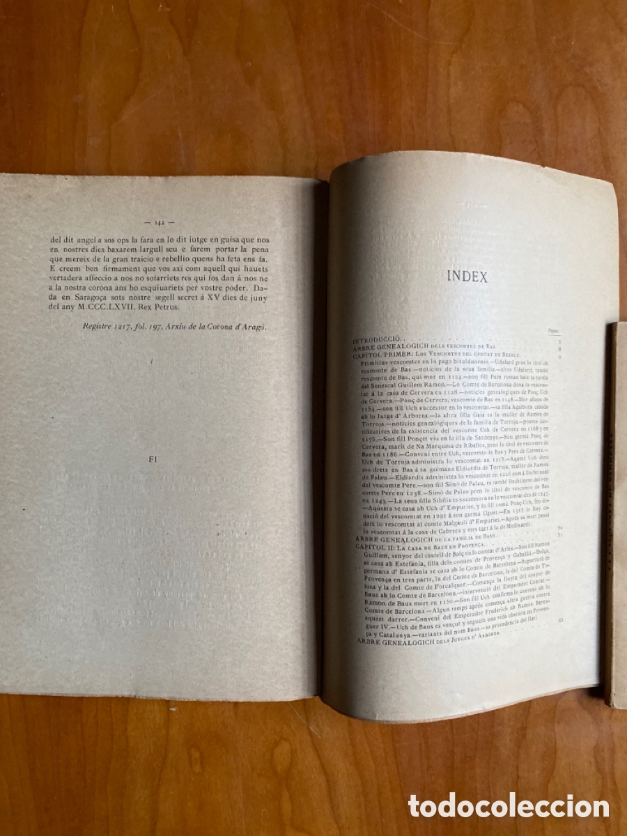 Libros antiguos: Los Vescomptes de Bas en la Illa de Sardenya.1901 - Foto 3