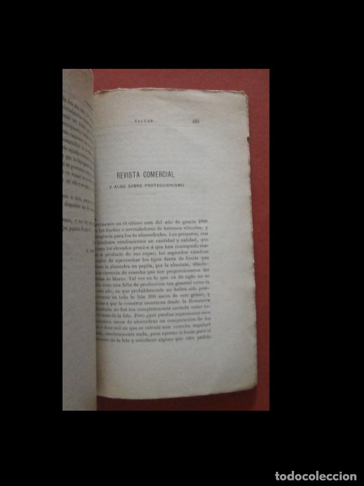 Libros antiguos: Almanaque Balear para el a&ntilde;o de 1891. - Foto 2