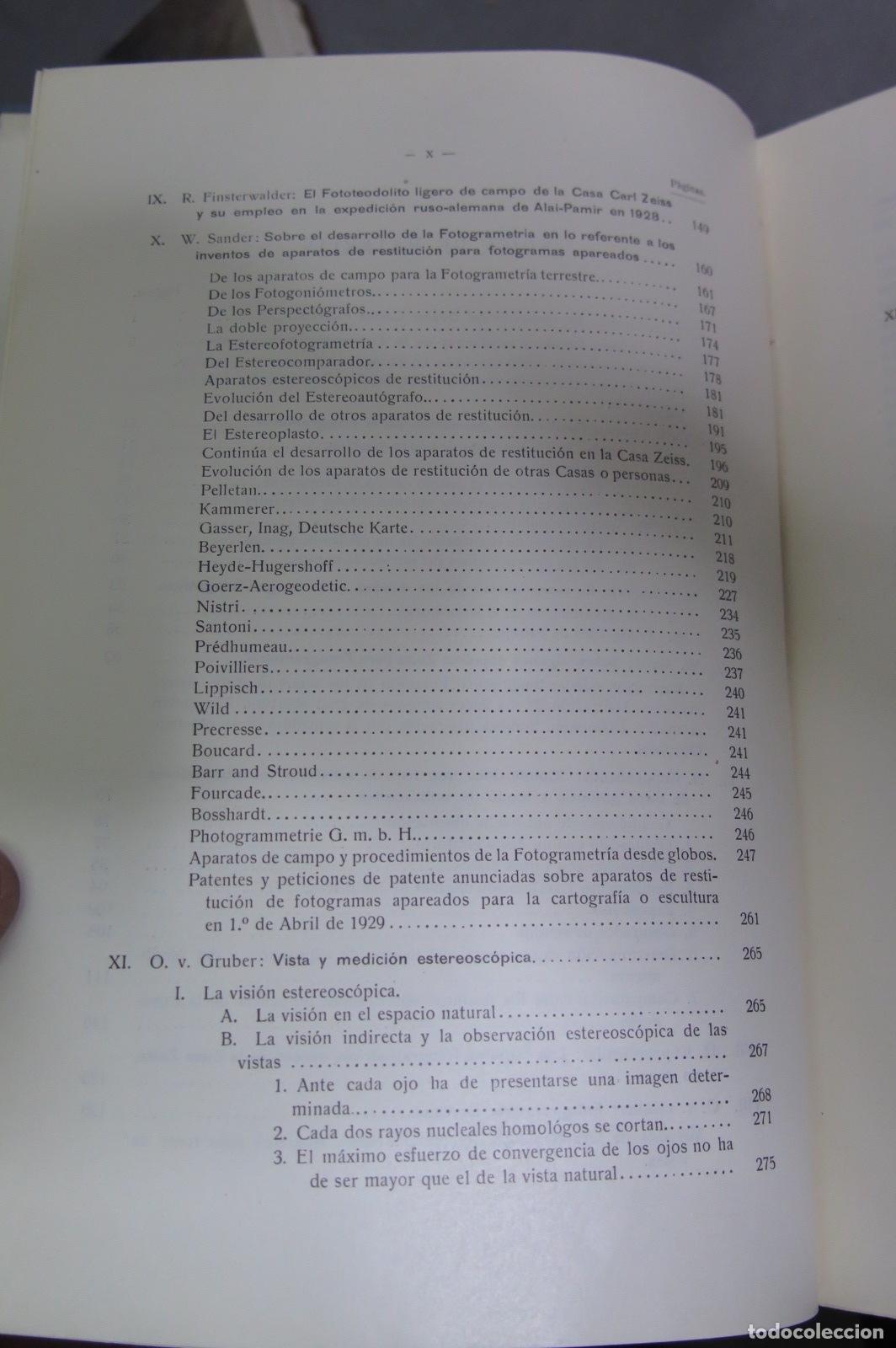 Libros antiguos: 1932.- Curso de Fotogrametr&iacute;a. Gruber - Foto 6