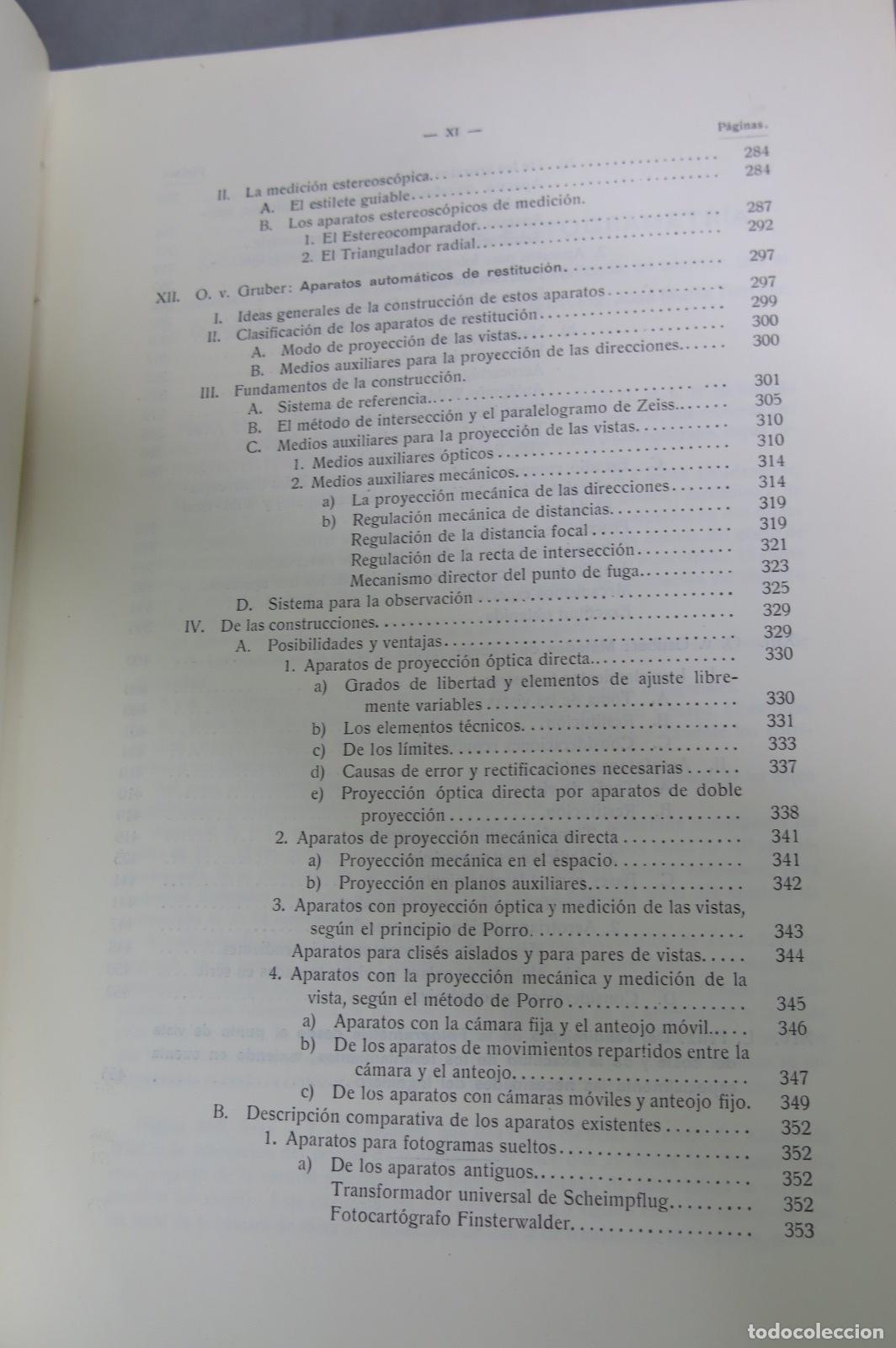 Libros antiguos: 1932.- Curso de Fotogrametr&iacute;a. Gruber - Foto 7