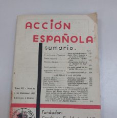 Libros antiguos: REVISTA ACCIÓN ESPAÑOLA (NÚMERO 42). Lote 389490369