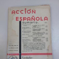 Libros antiguos: REVISTA ACCIÓN ESPAÑOLA (NÚMERO 48). Lote 389494114